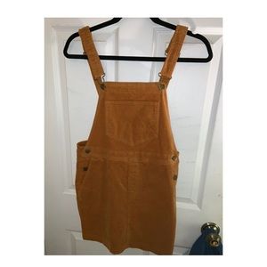 Corduroy overall dress
